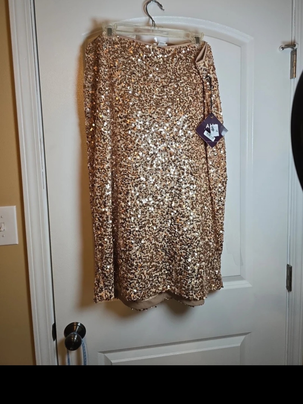 AVA & VIV sequin high rise midi pencil skirt 1X RETAIL $40